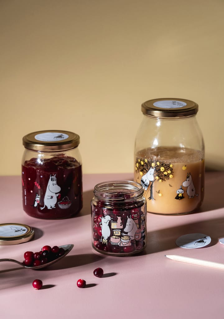 Moomin glazen pot 1 L, Apples Muurla