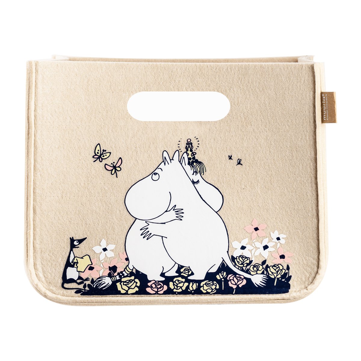 Muurla Moomin Hug opbergmand 26x26 cm Beige | Scandinavisch Interieur | Opbergmanden | Beige