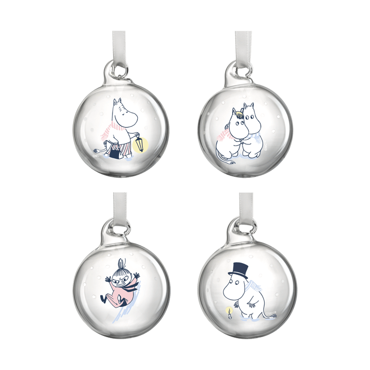 Moomin kerstbal Ø5 cm 4-pack, Let it snow Muurla