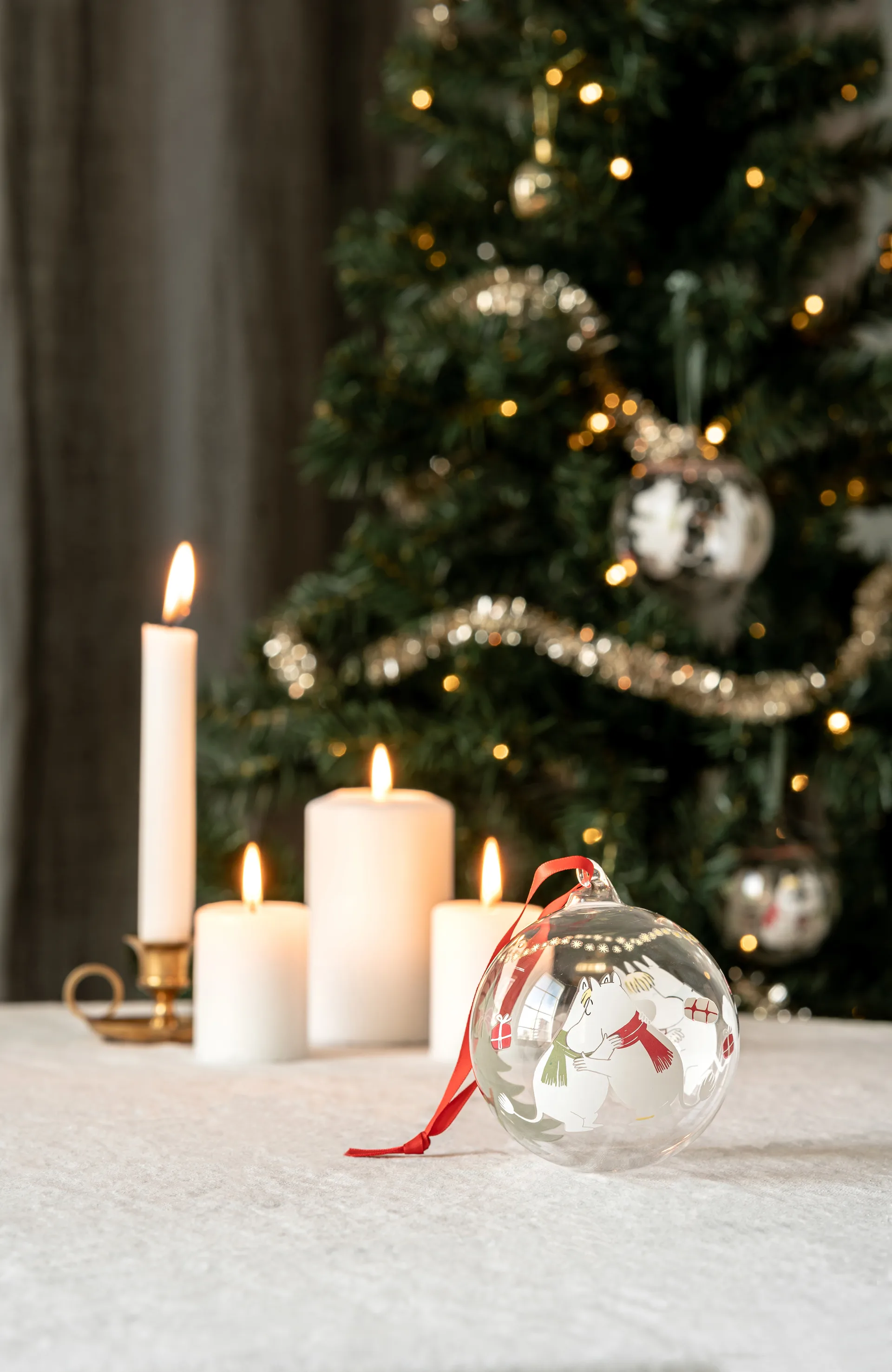 Moomin kerstbal Ø9 cm, Happy holidays Muurla