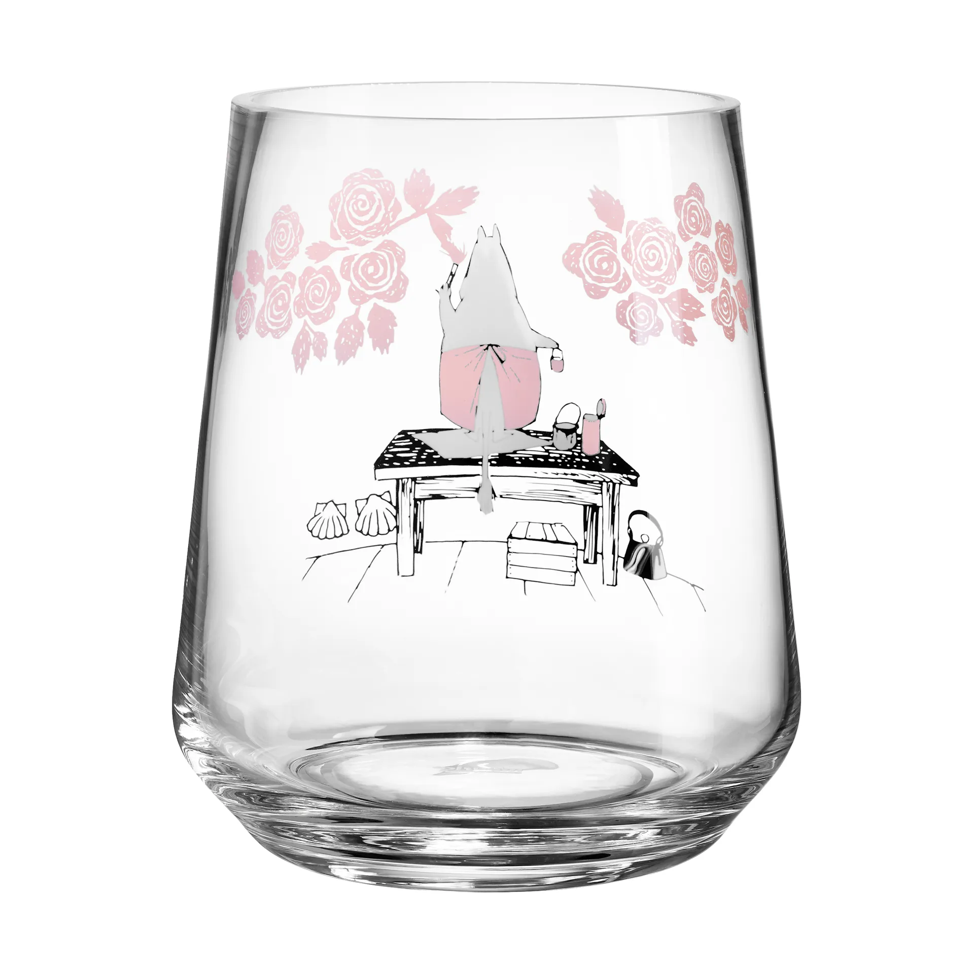 Moomin Originals theelicht/vaas 17,5 cm, Roses Muurla