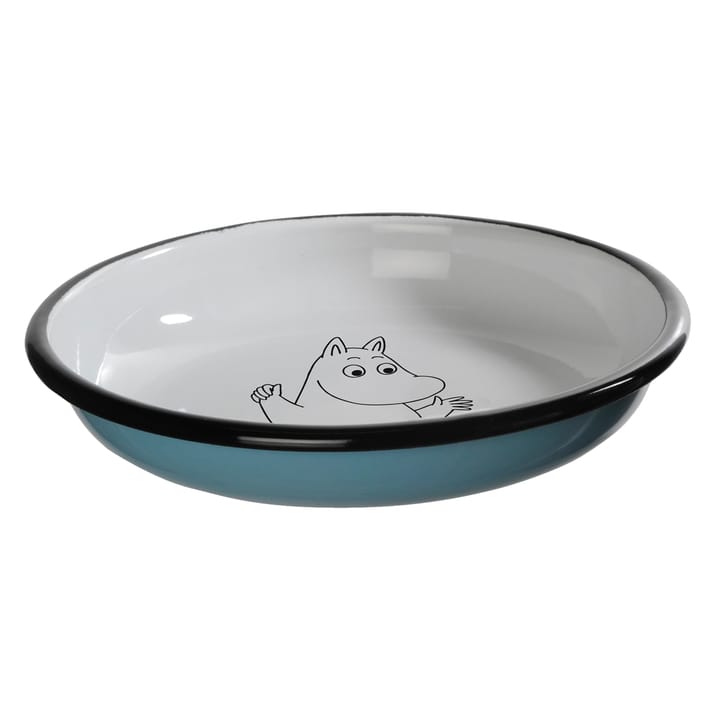 Moomin Retro emaille bord 18 cm., Moomin Muurla