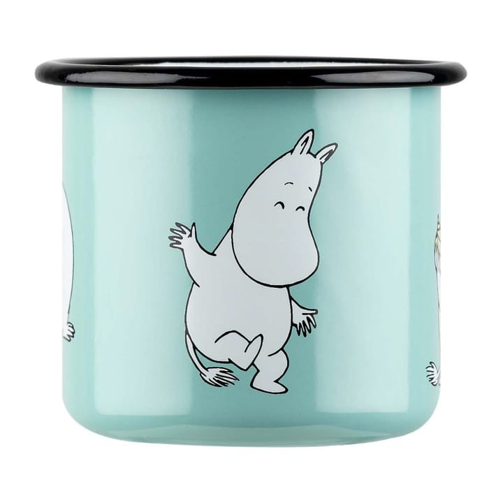 Moomin Retro emaillemok 37 cl - Mint - Muurla