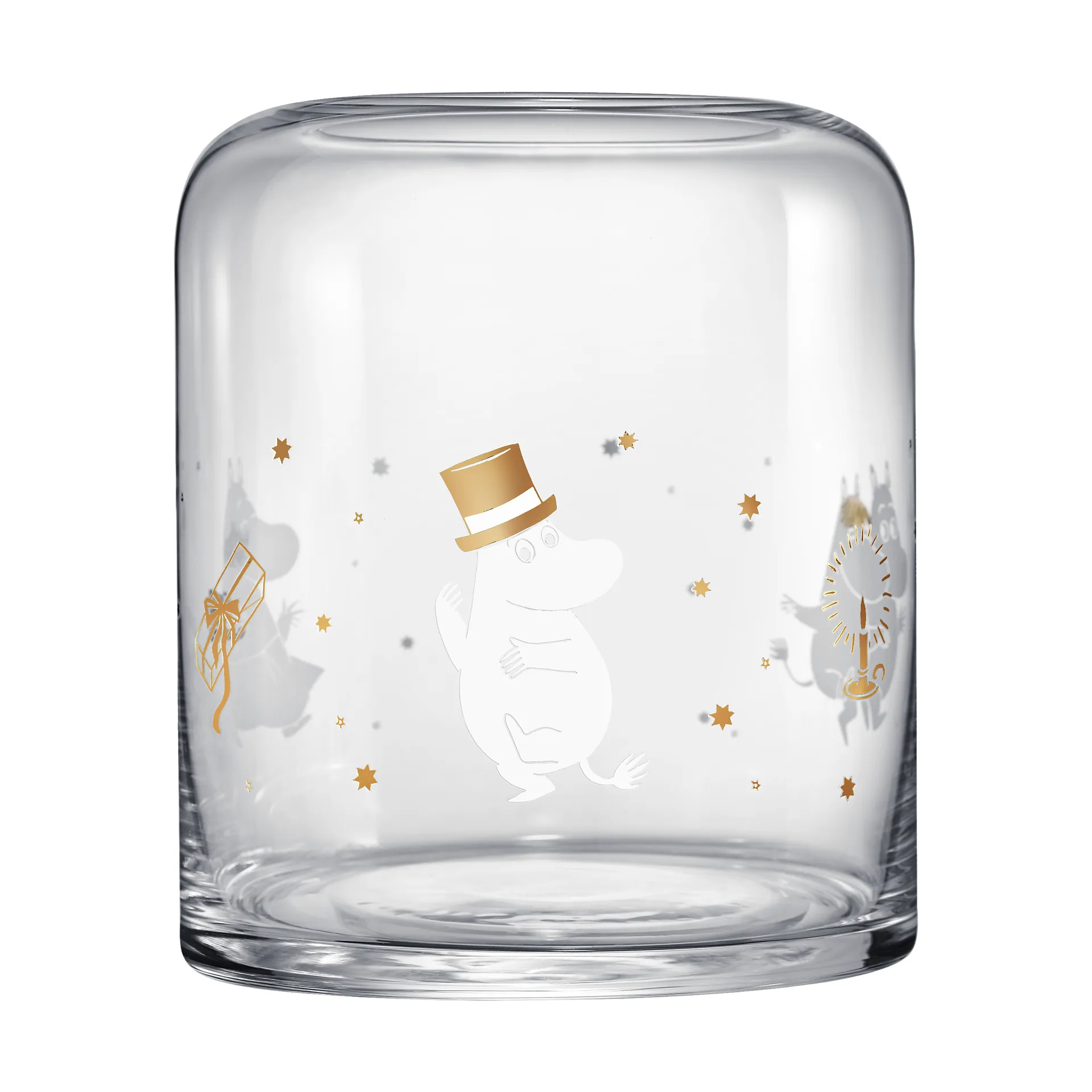 Moomin waxinelichtjeshouder 18 cm, Sparkling stars Muurla