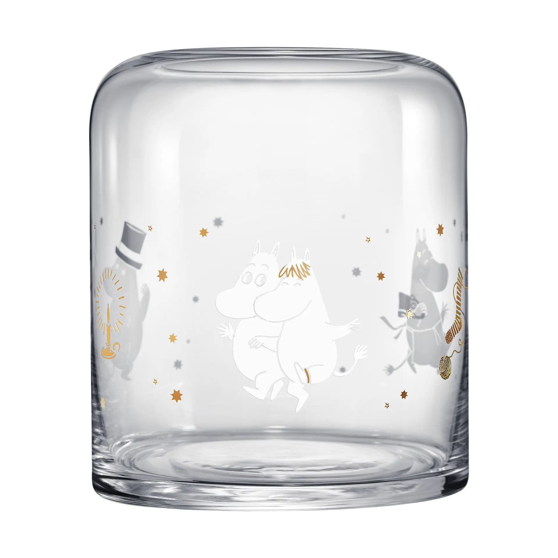 Moomin waxinelichtjeshouder 18 cm, Sparkling stars Muurla