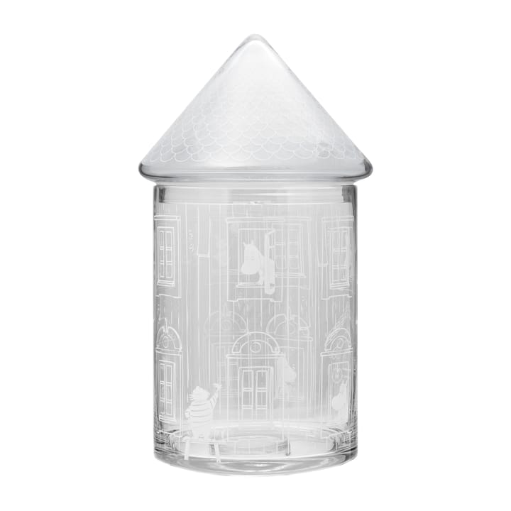 Moominhouse glazen pot met deksel 30,5 cm - Transparant - Muurla