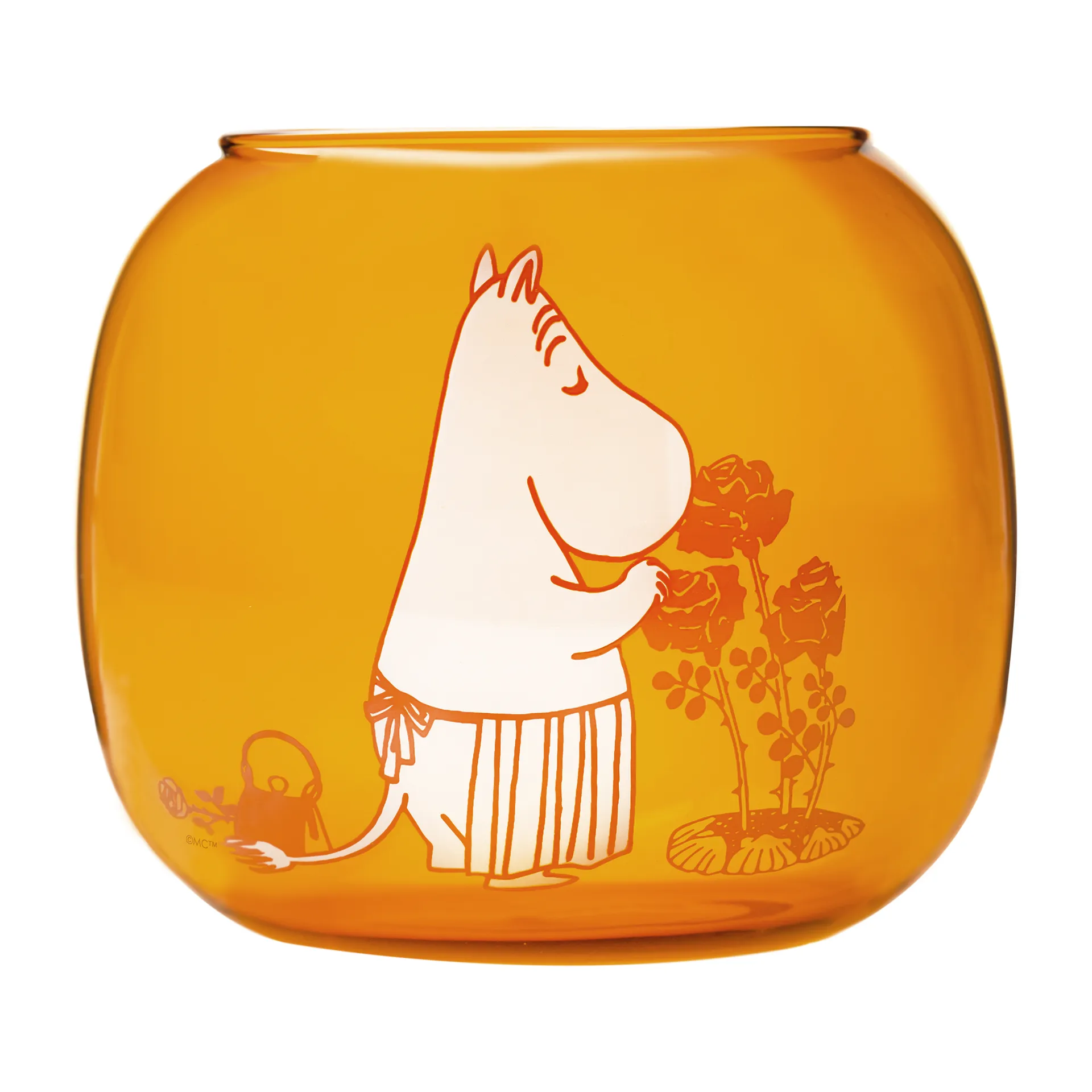 Moominmama waxinelichthouder 9,5 cm, Amber Muurla