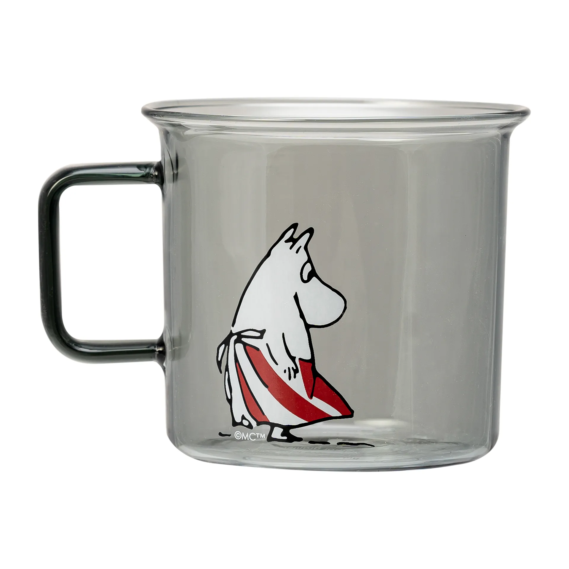 Moominmamma glazen mok 35 cl, Grijs Muurla