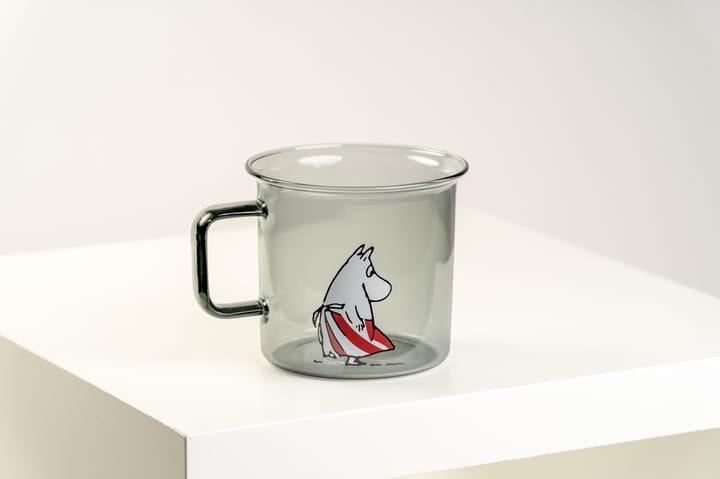 Moominmamma glazen mok 35 cl, Grijs Muurla