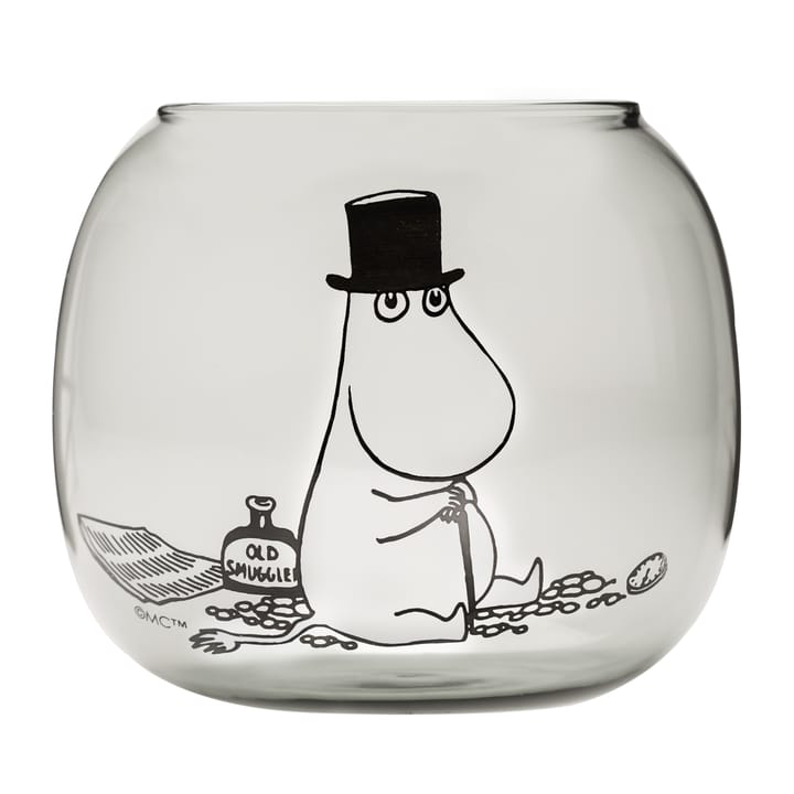 Moominpapa waxinelichtjeshouder 9,5 cm - Grijs - Muurla