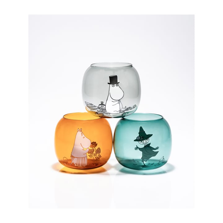 Moominpapa waxinelichtjeshouder 9,5 cm, Grijs Muurla