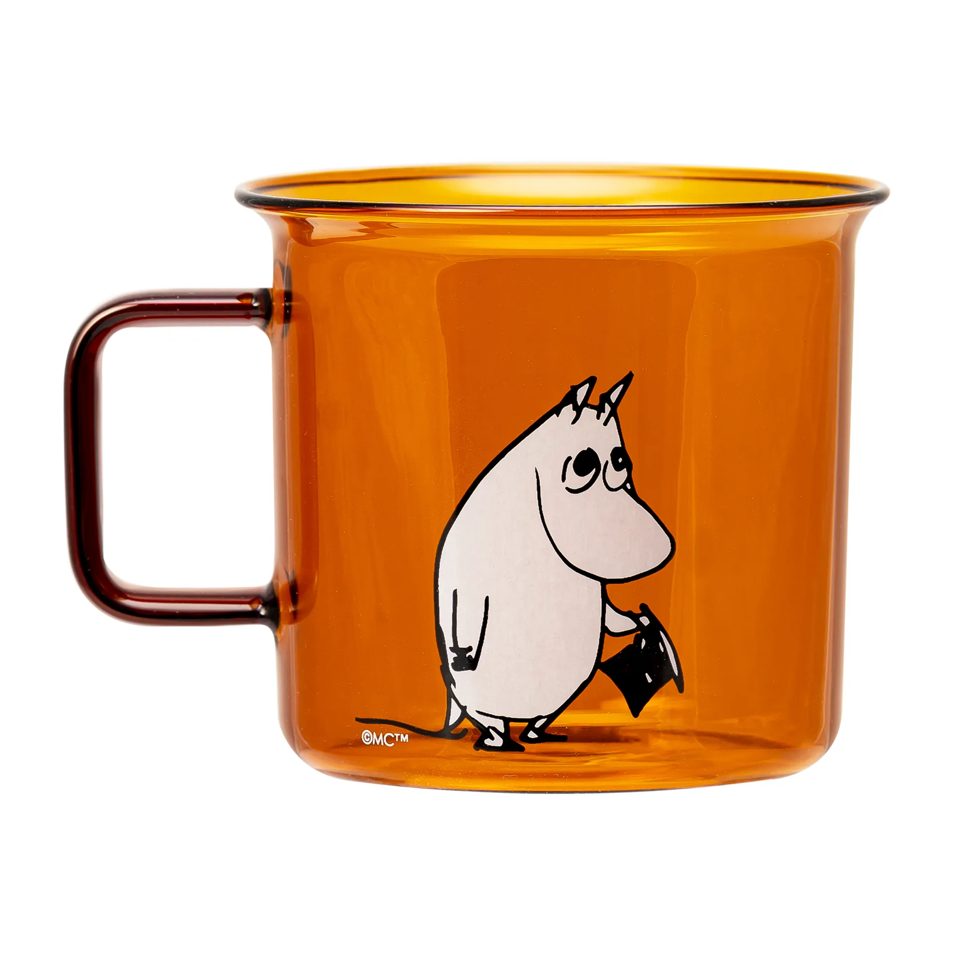 Moominpappa glazen mok 35 cl, Amber Muurla