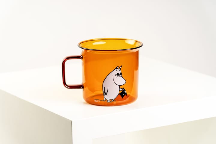 Moominpappa glazen mok 35 cl, Amber Muurla