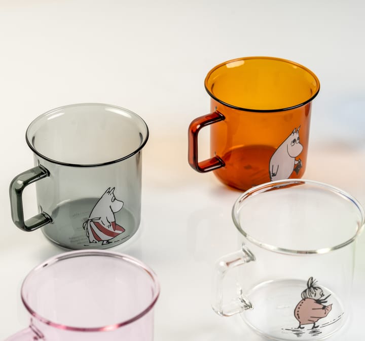 Moominpappa glazen mok 35 cl, Amber Muurla