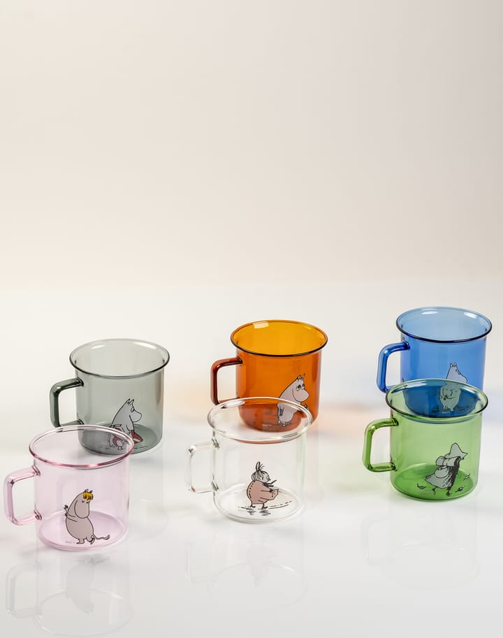 Moominpappa glazen mok 35 cl, Amber Muurla