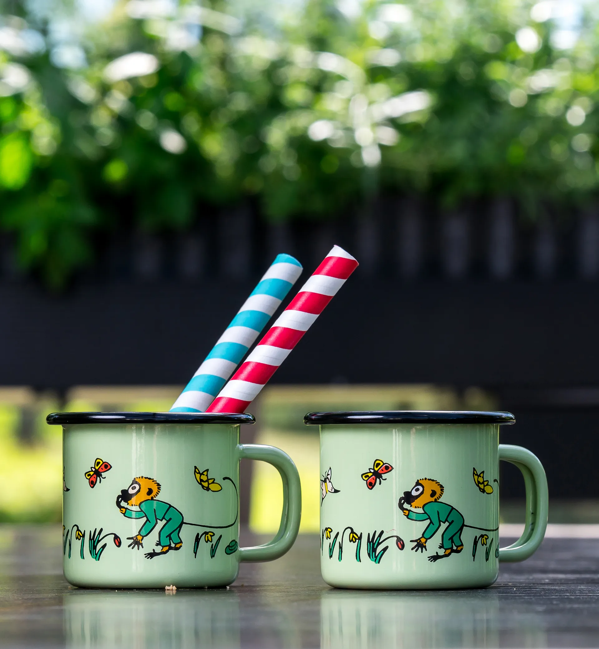 Mr. Nilsson emaillen mok 1,5 dl, Green Muurla