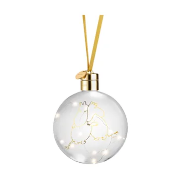 Mumin 80 kerstbal met LED-licht Ø11 cm - Klar - Muurla