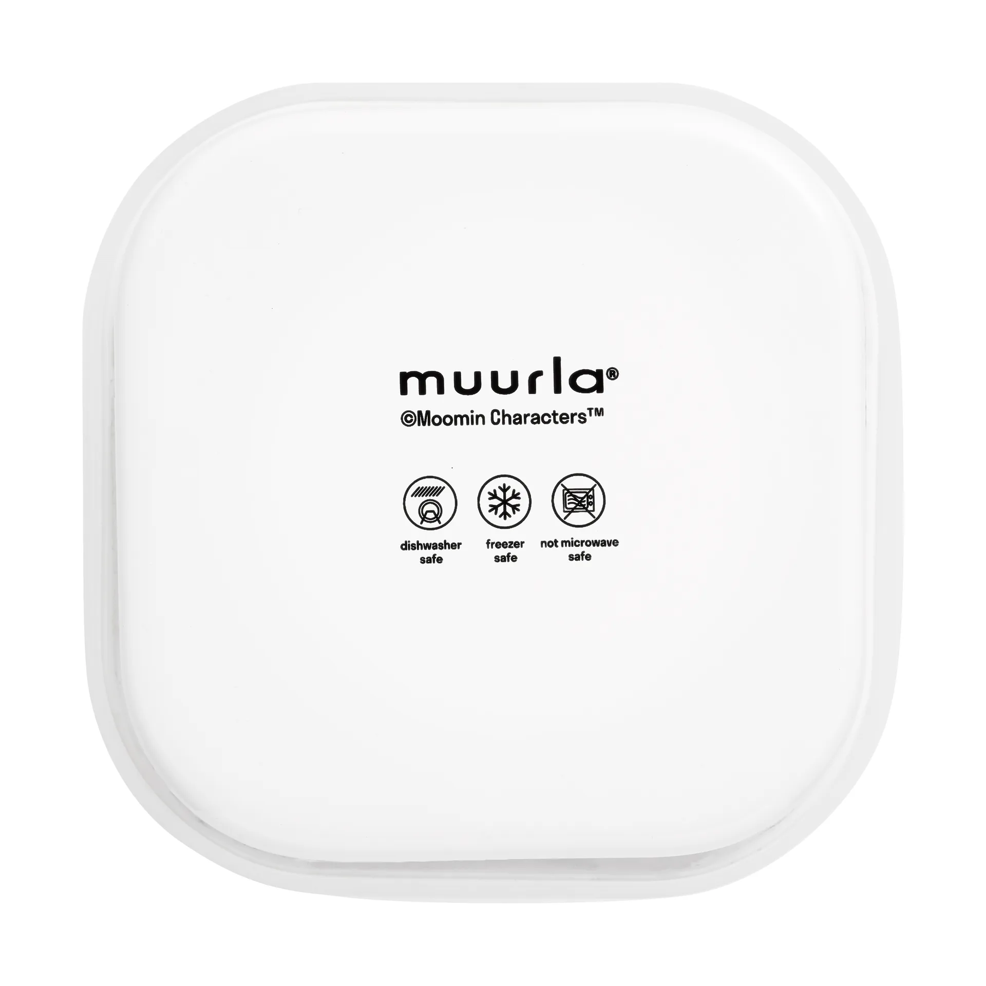 Mumin emaillebus met deksel 1 L, Joyfull Apples-gul Muurla