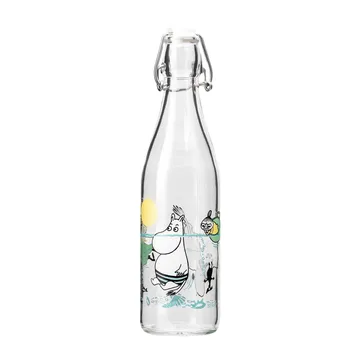 Mumin glazen fles 0,5 l - Fun in the water - Muurla