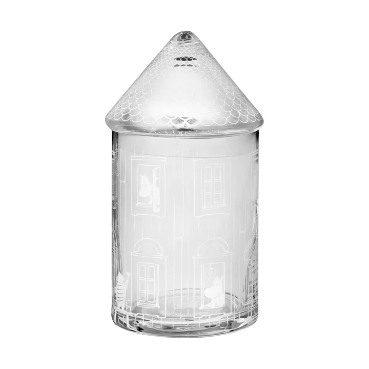 Mumin glazen pot Ø9x18,5 cm - Moominhouse - Muurla