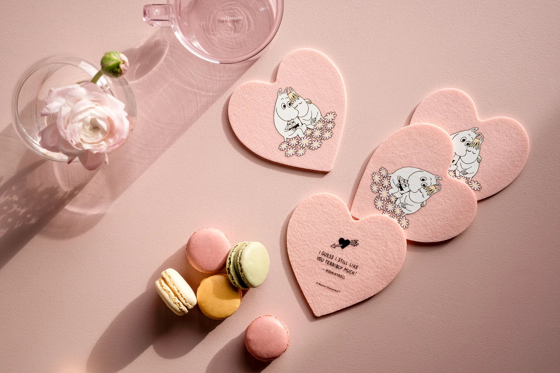 Mumin onderzetters glas 4-pack, Together Muurla