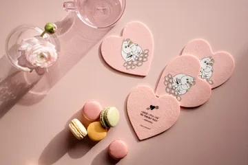 Mumin onderzetters glas 4-pack - Together - Muurla