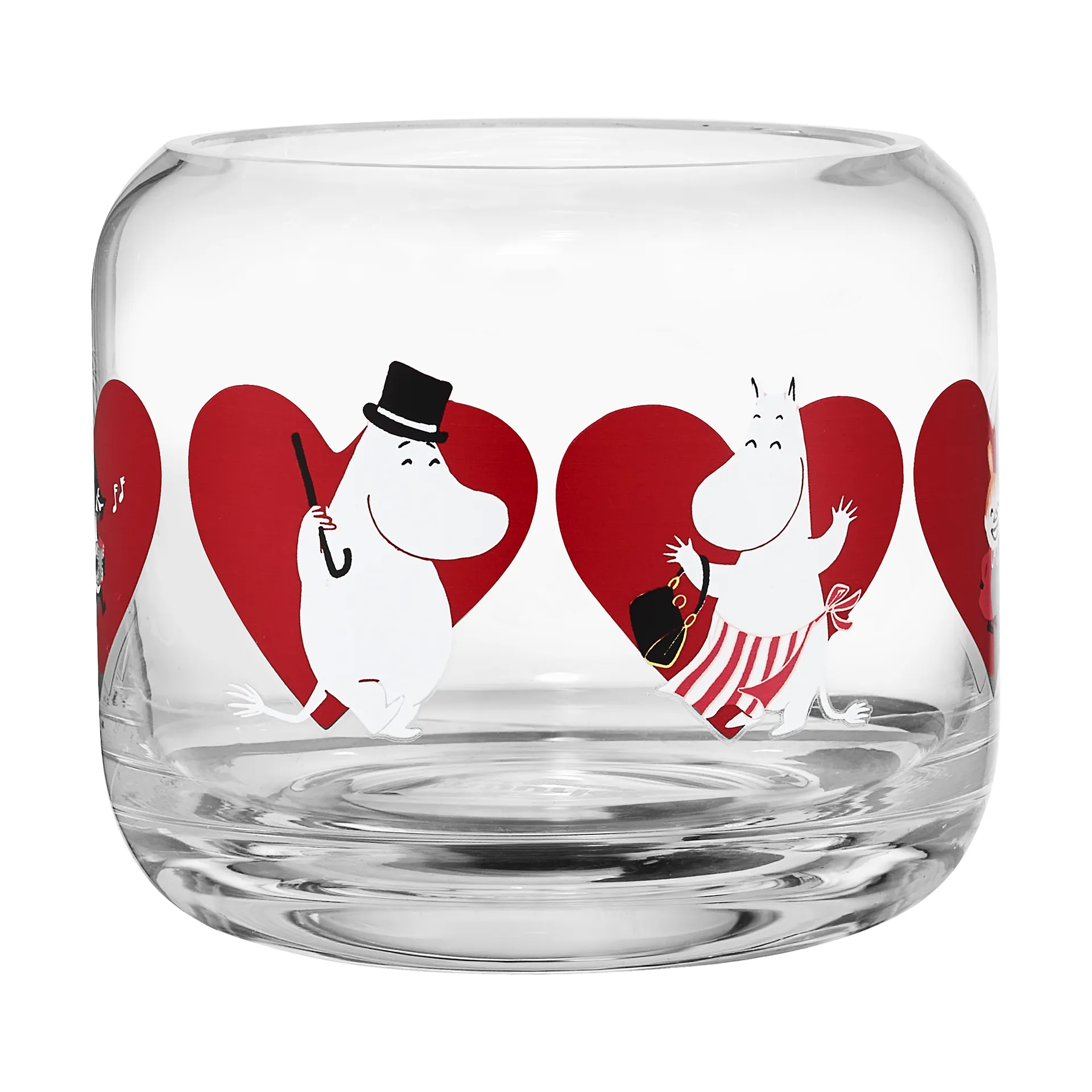 Mumin waxinelichthouder Ø9x8 cm, Heart Muurla