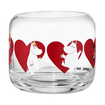 Mumin waxinelichthouder Ø9x8 cm - Heart - Muurla