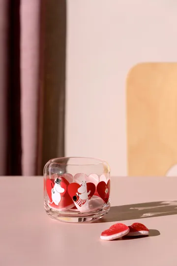 Mumin waxinelichthouder Ø9x8 cm - Heart - Muurla