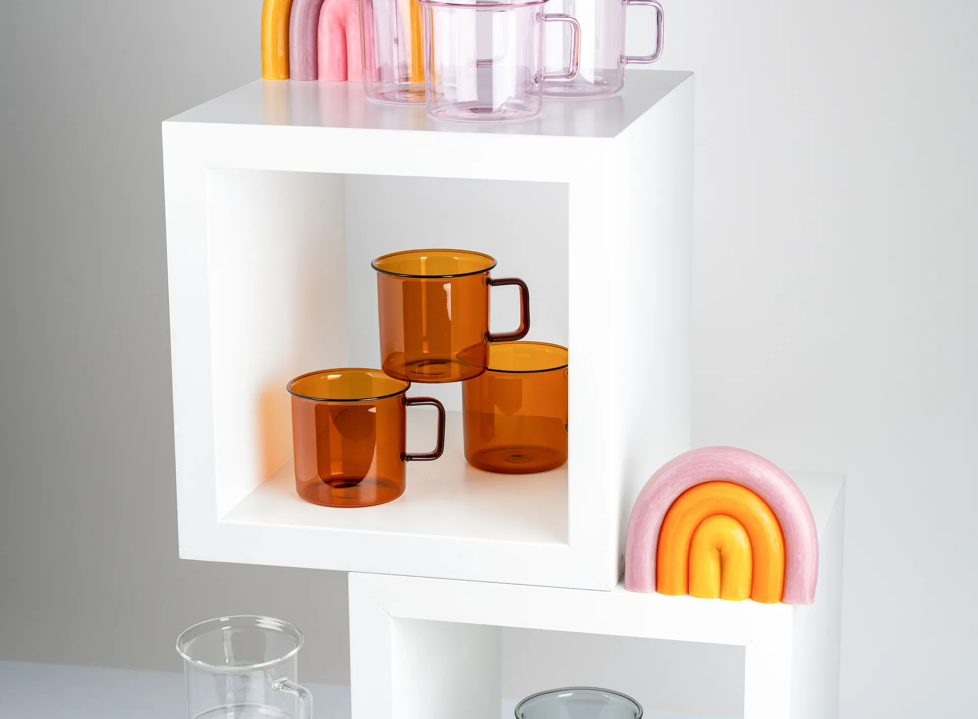 Muurla glazen mok 35 cl, Amber Muurla