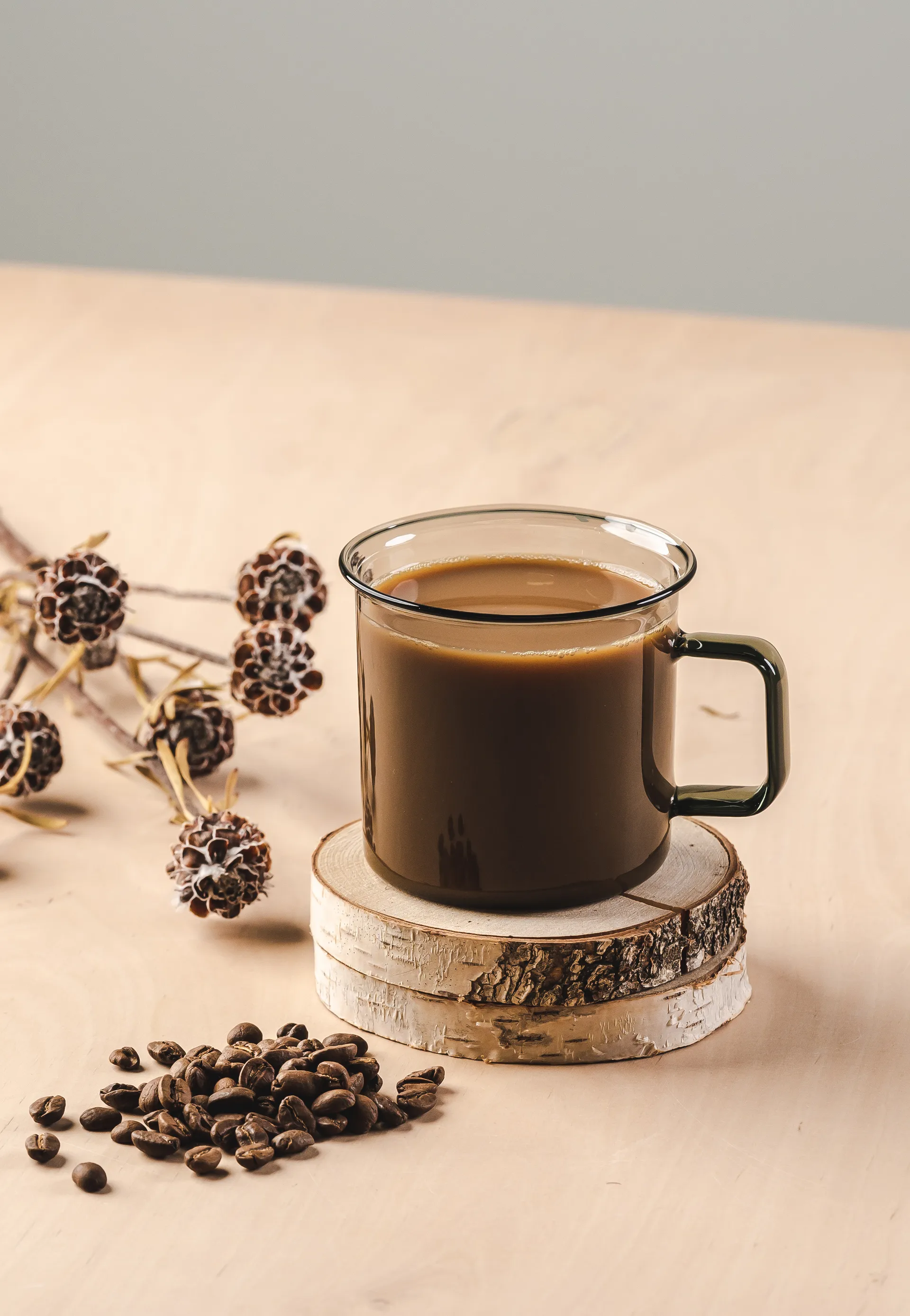 Muurla glazen mok 35 cl, Grijs Muurla