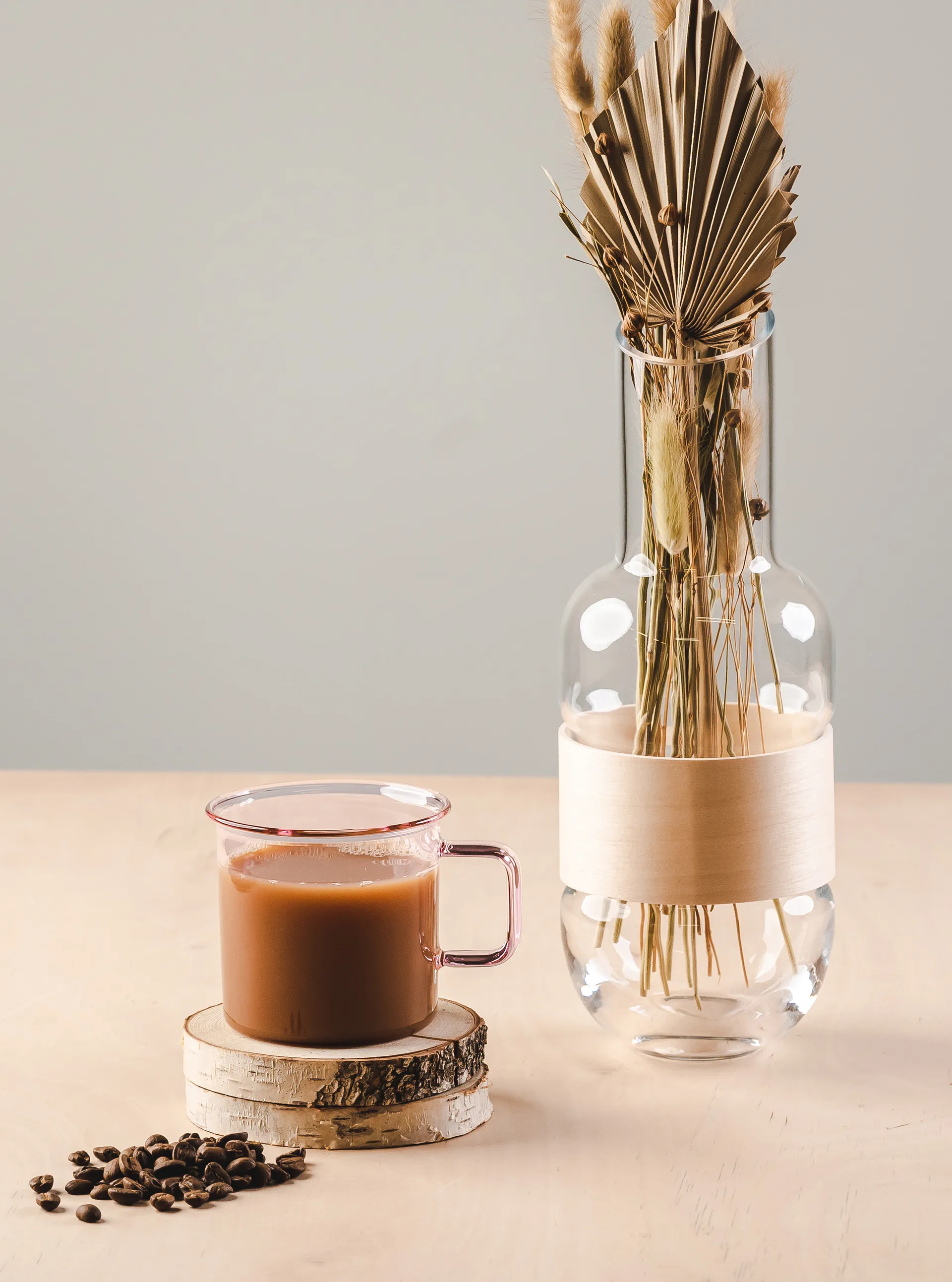 Muurla glazen mok 35 cl, Roze Muurla