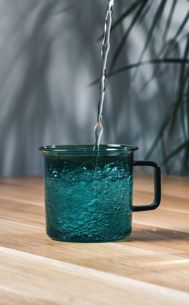 Muurla glazen mok 35 cl , Teal Muurla
