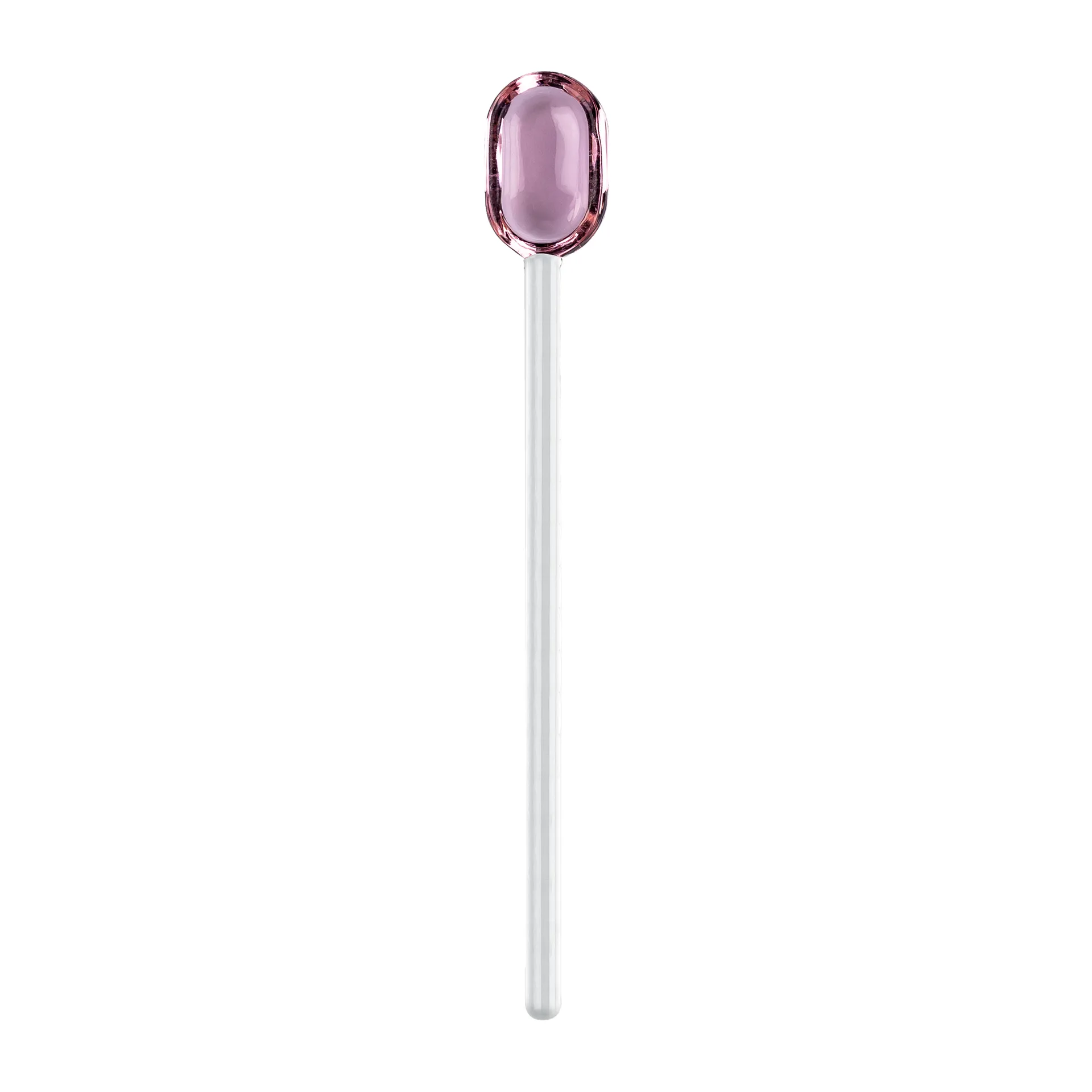 Muurla lattelepel glas 15,5 cm, Pink-clear Muurla