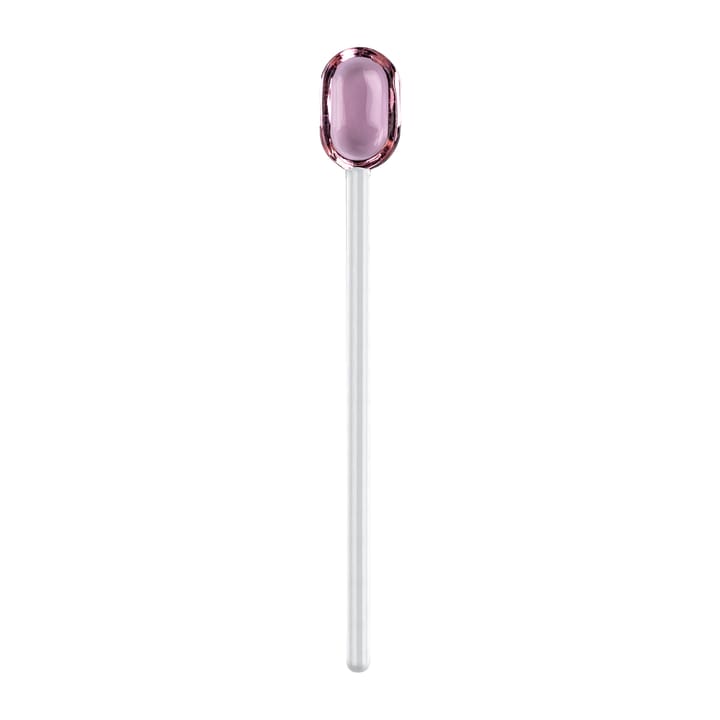 Muurla lattelepel glas 15,5 cm - Pink-clear - Muurla