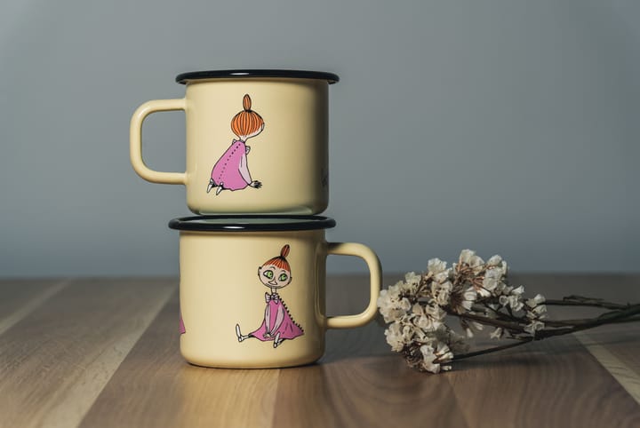 Mymble Retro emaillemok 37 cl, Yellow Muurla