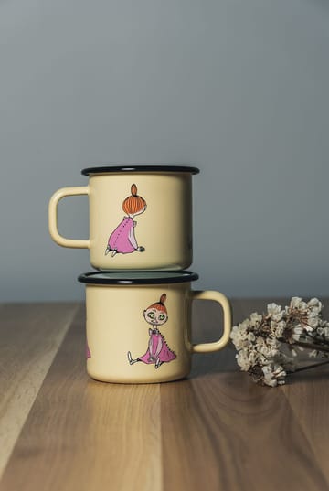 Mymble Retro emaillemok 37 cl - Yellow - Muurla