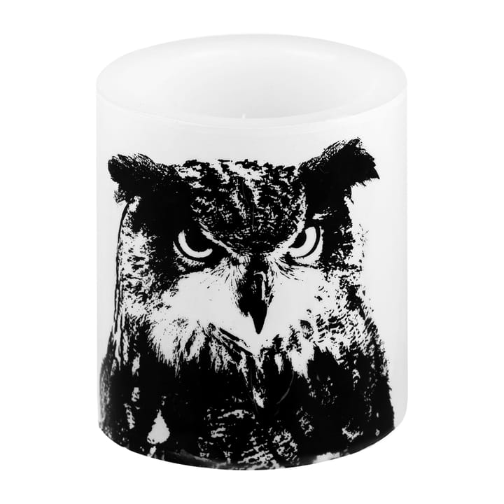Nordic The Eagle Owl blokkaars 12 cm - Wit-zwart - Muurla
