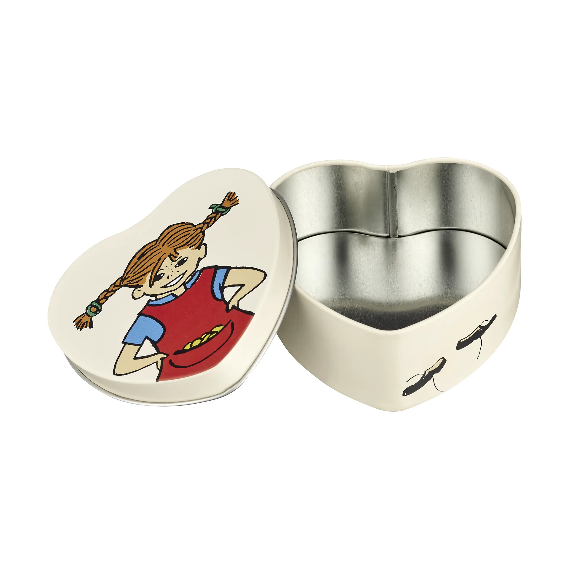 Pippi blik hartvormig 4x10 cm, Be More Pippi Muurla