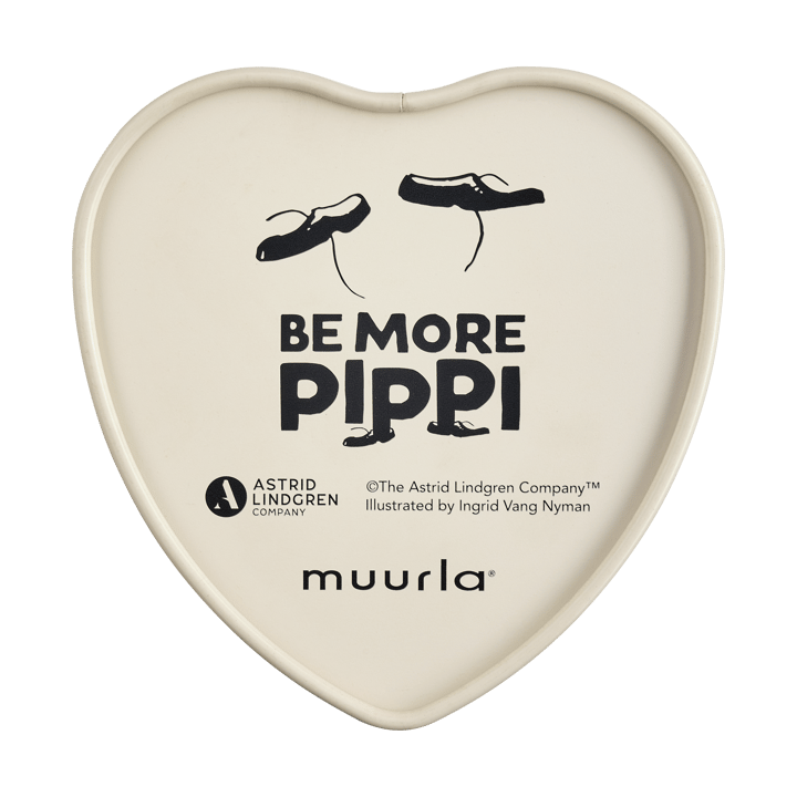 Pippi blik hartvormig 4x10 cm, Be More Pippi Muurla