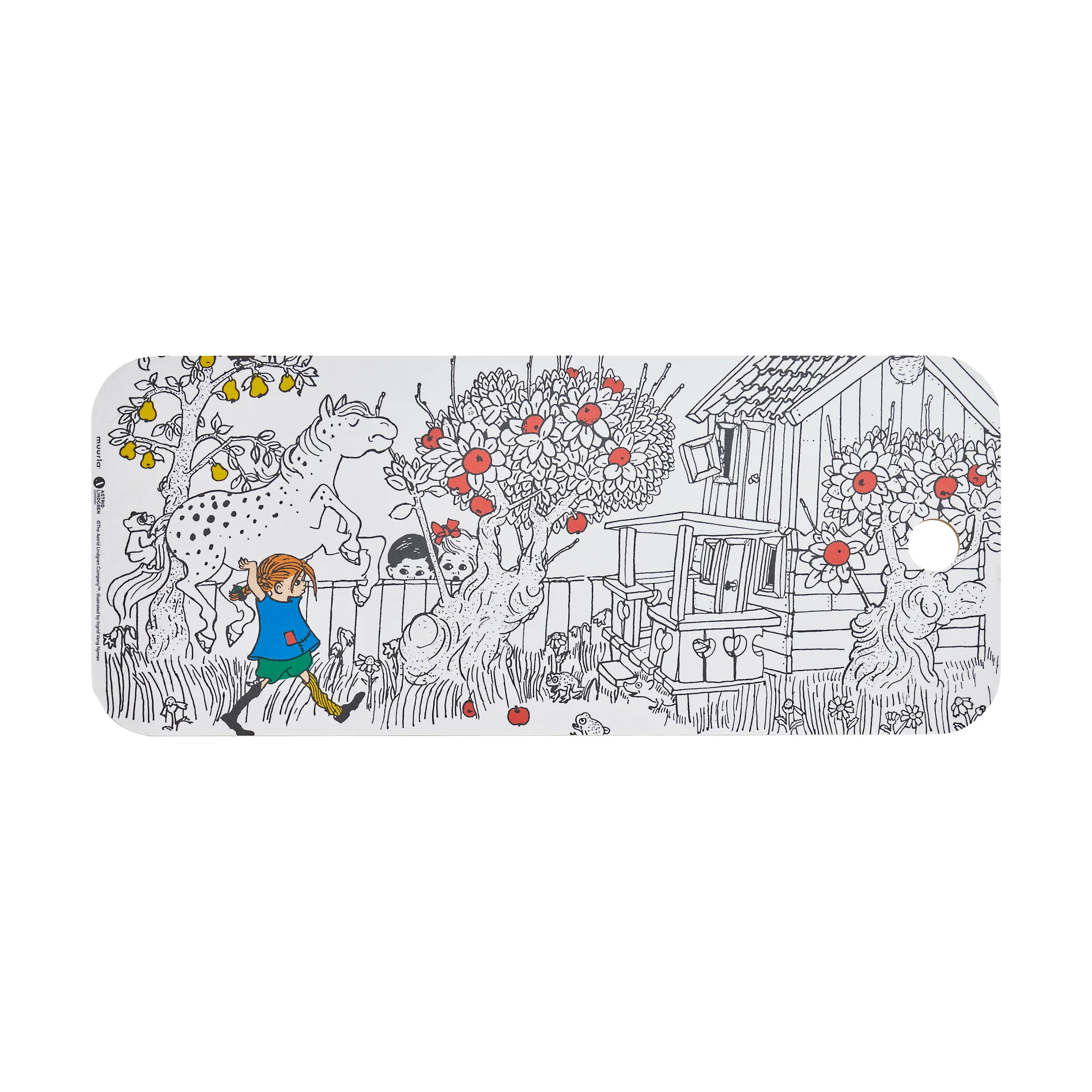 Pippi Chop & Serve snijplank 18x44 cm, The Way Home Muurla