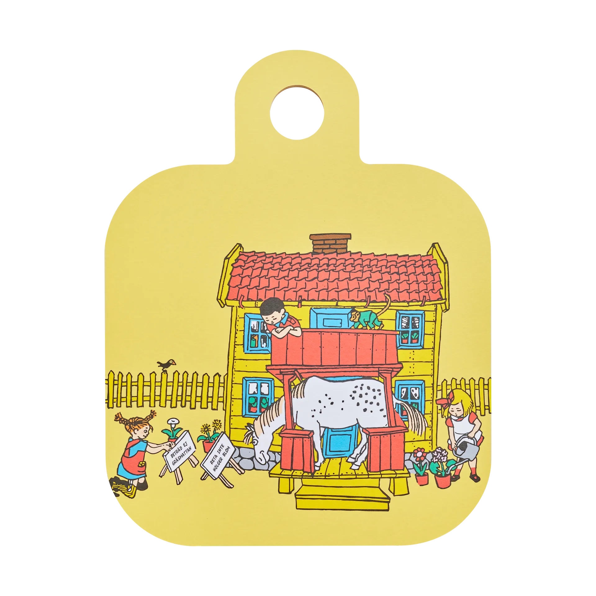 Pippi Chop & Serve snijplank 25x32 cm, Villa villekulla Muurla