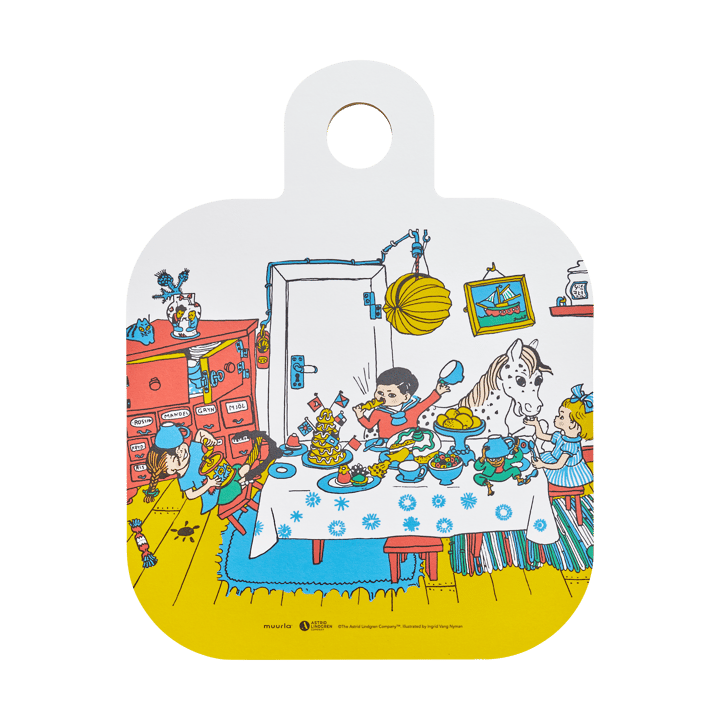 Pippi Chop & Serve snijplank 25x32 cm, Villa villekulla Muurla