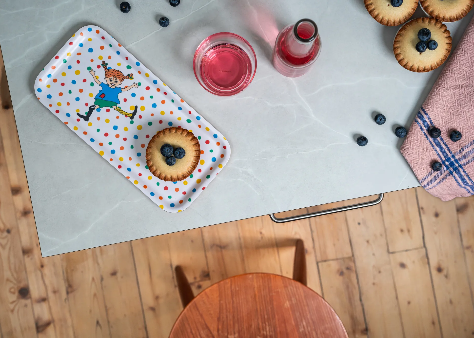 Pippi dienblad 13x27 cm, Hopsasa Muurla