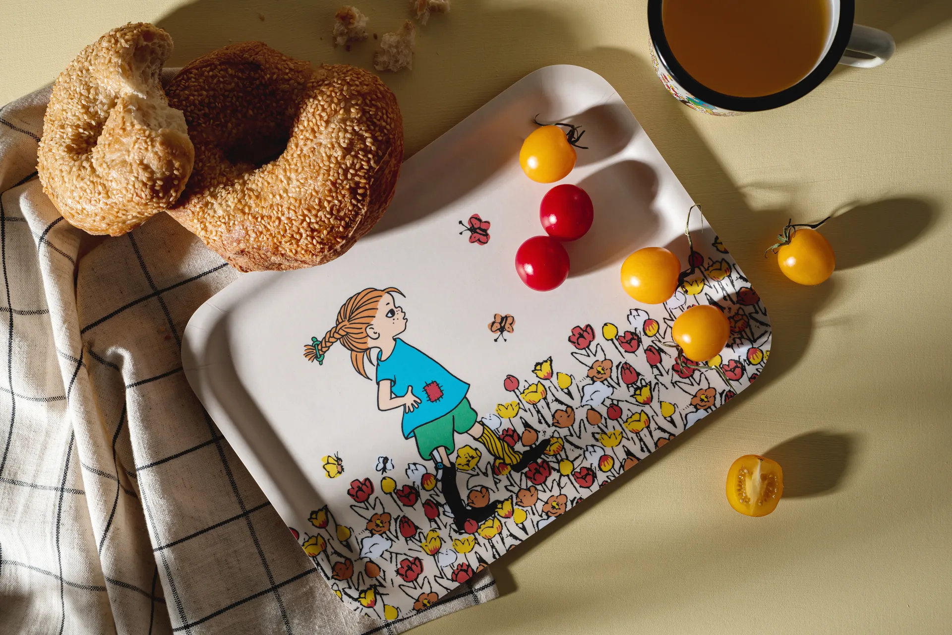 Pippi dienblad 20x27 cm, Be More Pippi Muurla