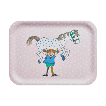 Pippi dienblad 20x27 cm - Pippi and the Horse - Muurla