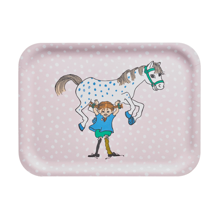 Pippi dienblad 20x27 cm - Pippi and the Horse - Muurla