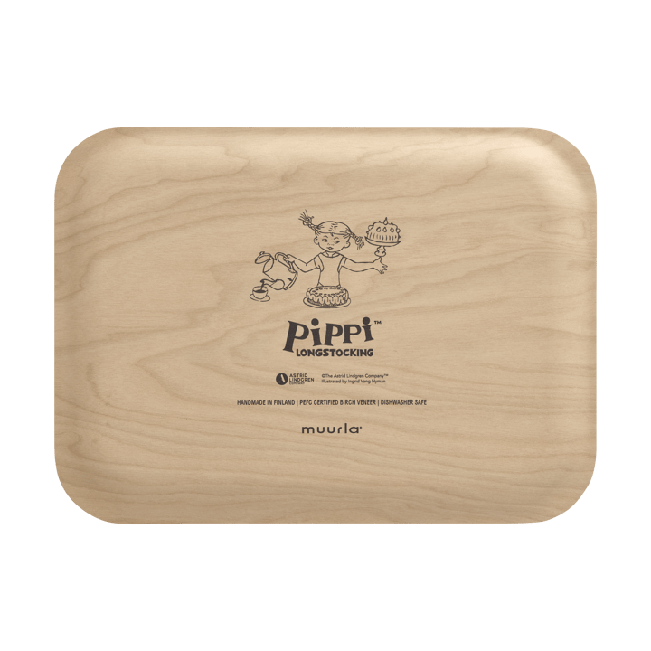 Pippi dienblad 20x27 cm, Verjaardag Muurla