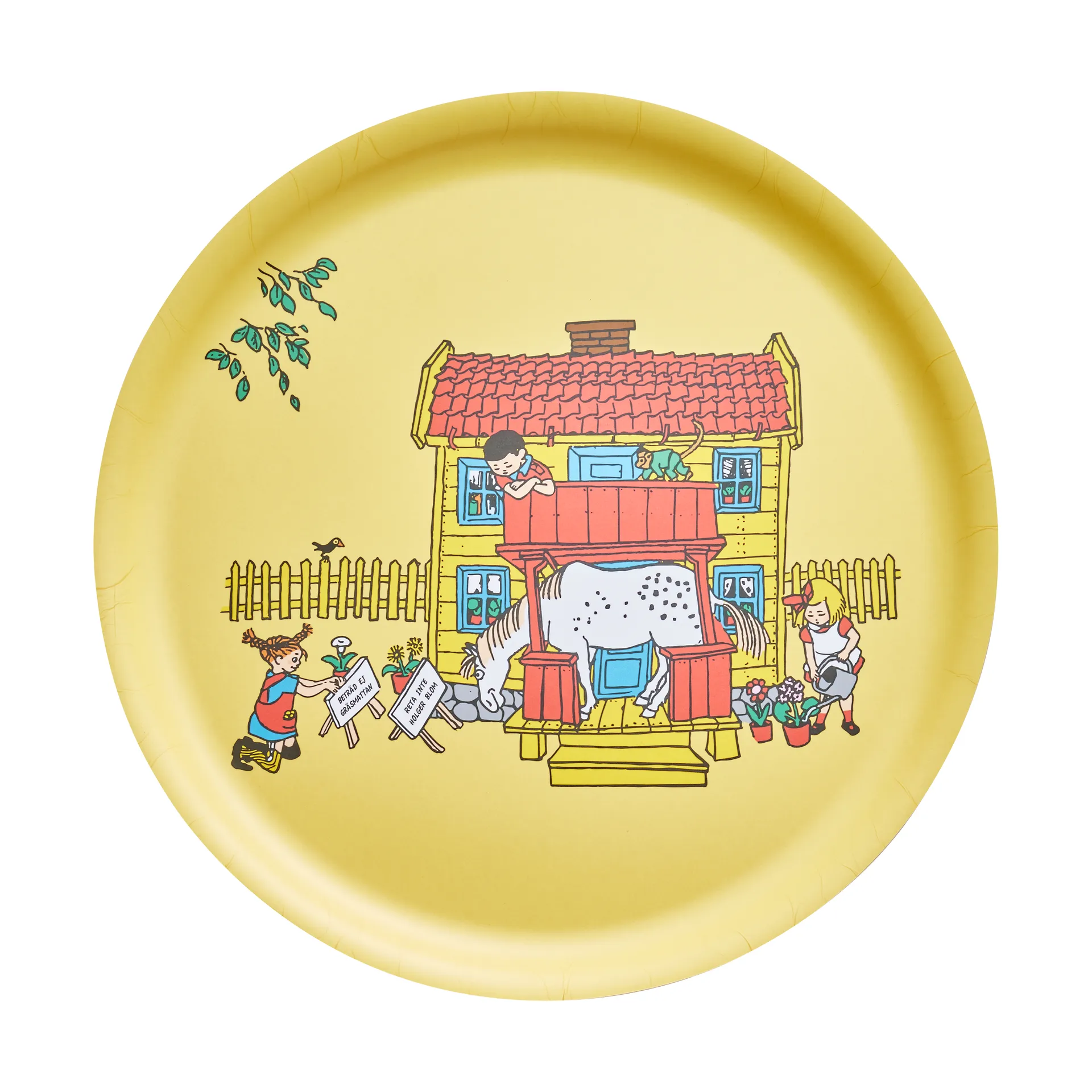 Pippi dienblad Ø35 cm, Villa villekulla Muurla