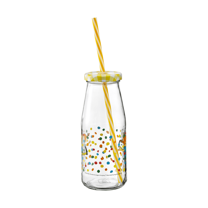 Pippi fles met deksel en rietje 4,5 dl, Hopsasa Muurla